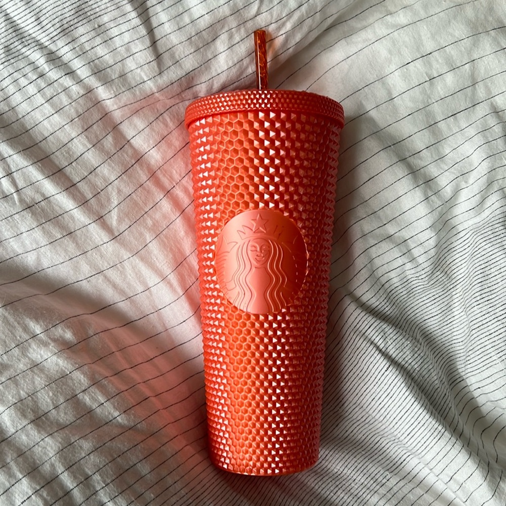 24 oz textured plastic Starbucks Cup